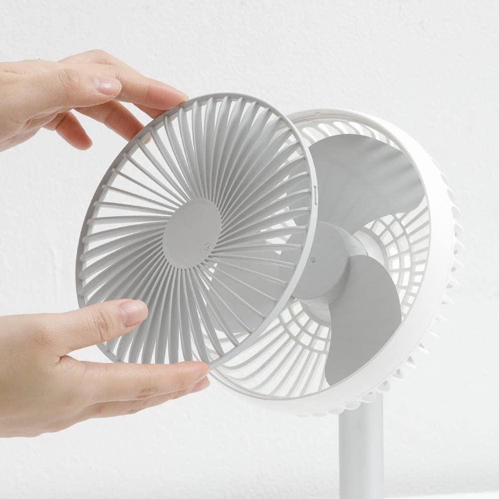 Adjustable Height Telescopic Standing Fan Rechargeable Pedestal Fan